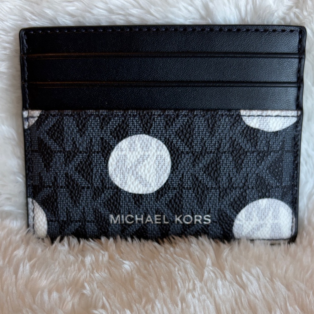 Michael Kors Cooper Admiral Blue/Pale Blue Tall Card Case | NWT